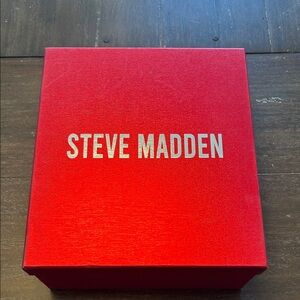 Steve Madden New in Box Black Knitted Hat and Sparkly Scarf Set